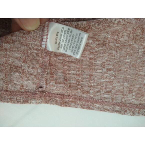 Urban Girl Cardigan Sweater 2X Open Front Chore Pockets Long Sleeves Pink Red - Picture 5 of 9